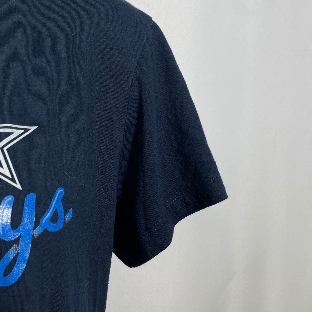 Dallas Cowboys NFL Football Hello Script Navy Blue T-Shirt Women's XXL - Picture 6 of 8